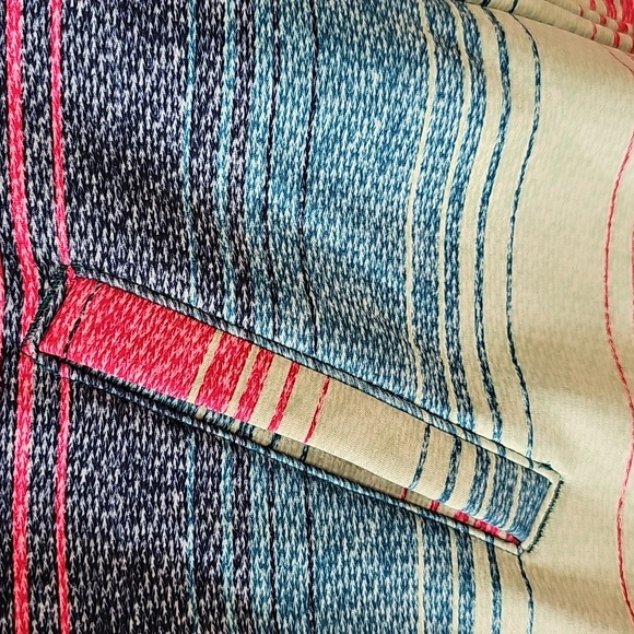 Burtons Womens L Durable Goods Zip Up Hoodie  Embroidered Spell Out Striped - Picture 3 of 6